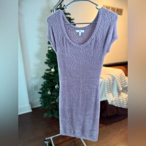 BP Lavender Fuzzy Mini Dress
